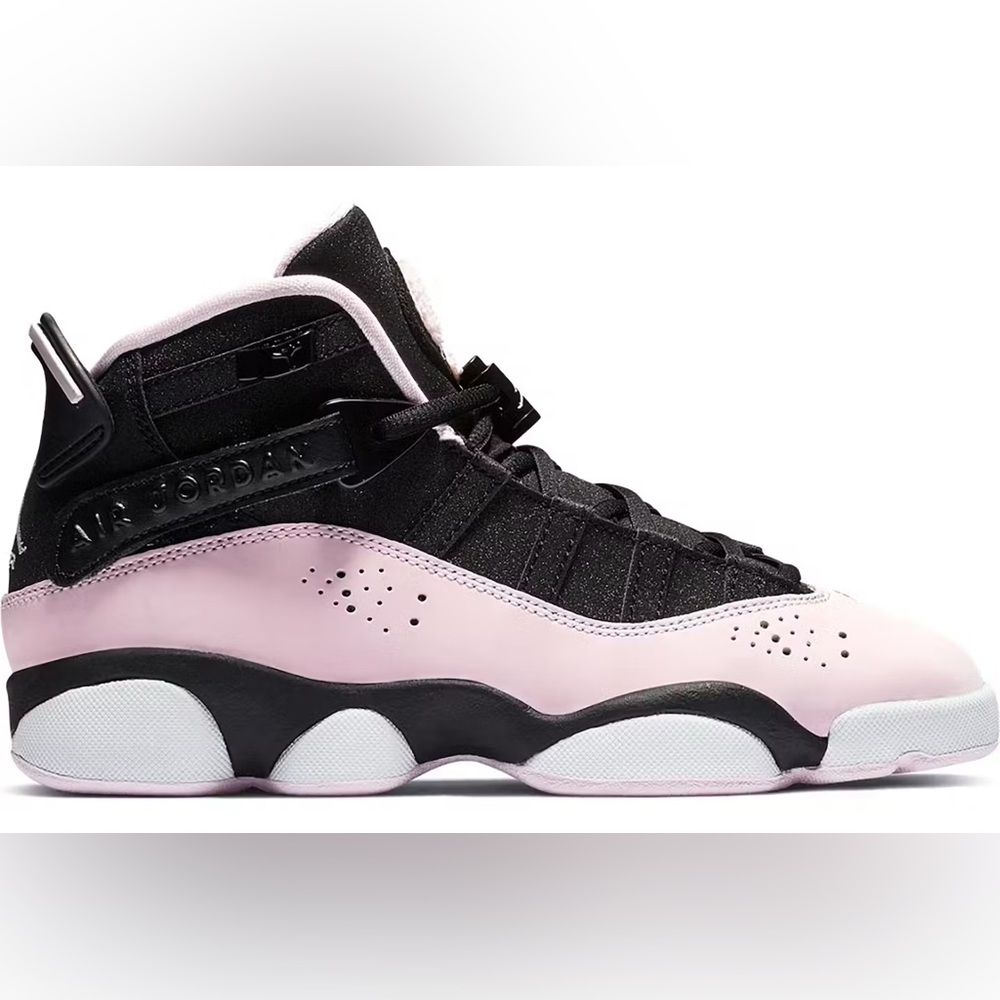 Jordan 6 rings black pink foam white size 6Y